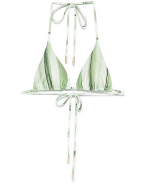 Cult Gaia Klassisches Triangel-Bikinioberteil - Grün