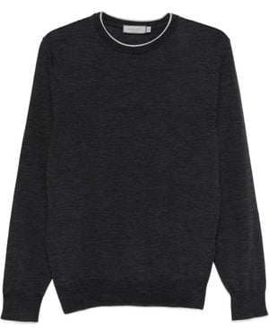 Canali Crew-neck T-shirt - Schwarz
