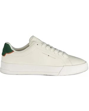 Tommy Hilfiger Sneakers Mit Logo-Print - Weiß
