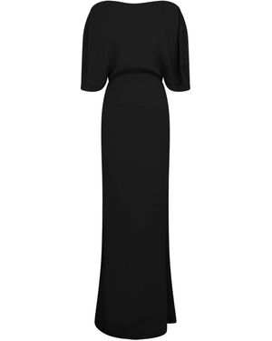 16Arlington Dona Maxikleid Mit Cape-Ärmeln - Schwarz
