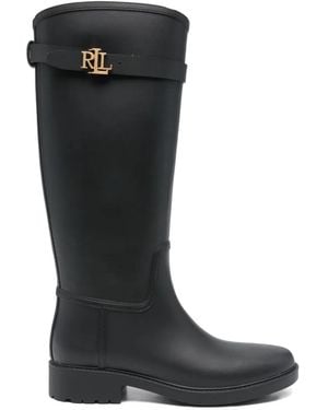 Ralph Lauren 35Mm Portiah Buckle Weather Boots - Black