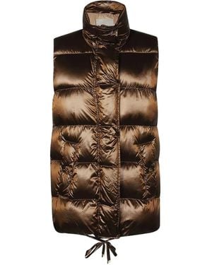 Max Mara Quilted Gilet - ブラウン