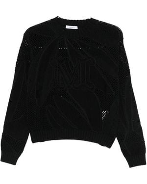 Max Mara Openwork Jumper - Black