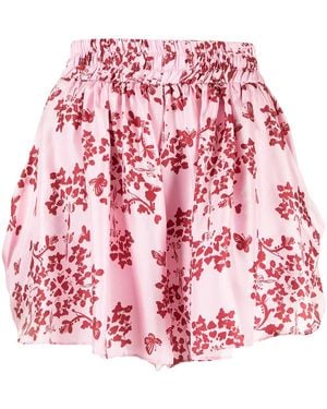 Macgraw Story Pleated Shorts - Pink