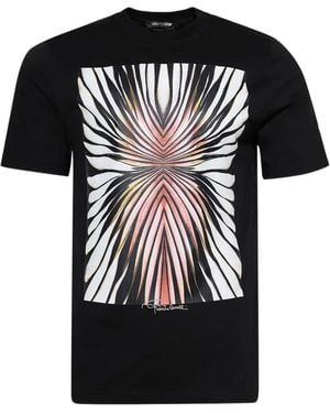 Roberto Cavalli Graphic-Print T-Shirt - Black