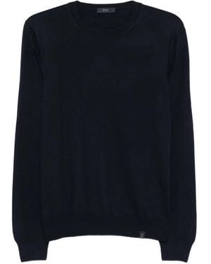 Fay Crew-Neck Virgin-Wool Sweater - Blue