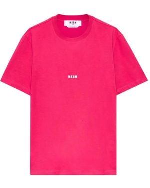 MSGM T-Shirt Logo - Pink