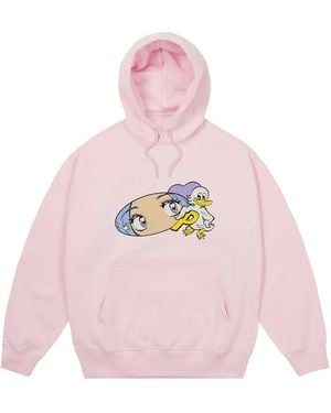 Palace Rear View Hoodie - Pink