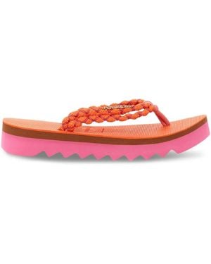 Havaianas Braided Platform Flip-Flops - Red