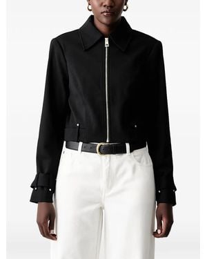 Guess Chaqueta Corta Con Detalle De Hebilla - Negro