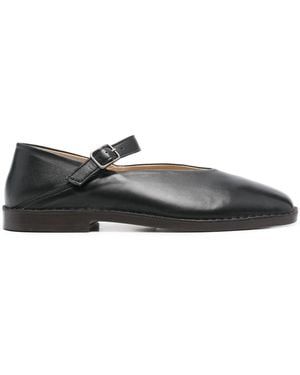 Lemaire Leather Ballerina Shoes - Black