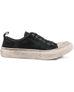 Ann Demeulemeester Halli Distressed-Effect Lace-Up Sneakers - Black