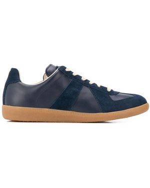 Maison Margiela Replica Low-Top Leather Trainers - Blue