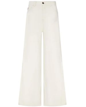 Lois Skater Flared Jeans - White