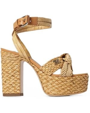 Casadei Braided Knot Sandals - Metallic