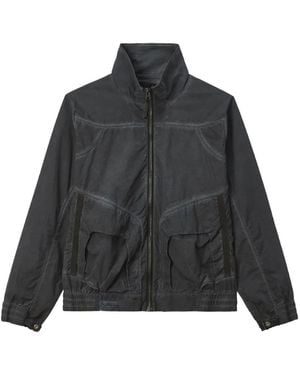 Izzue Chaqueta A Paneles Con Cremallera - Negro