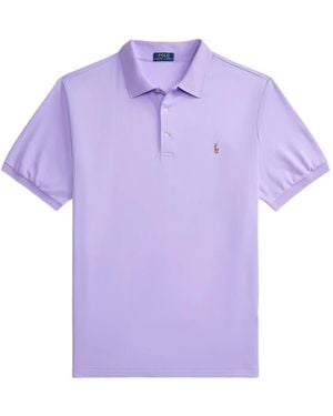 Polo Ralph Lauren Logo-Embroidered Polo Shirt - Purple