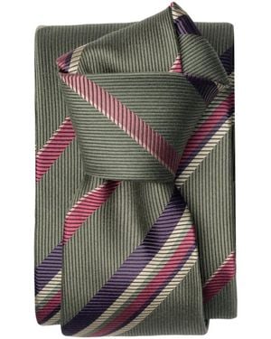 Elizabetta Lugano Silk Jacquard Tie - Grey