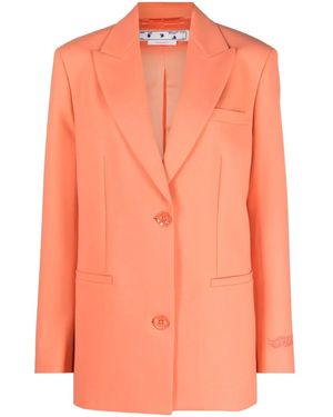Off-White c/o Virgil Abloh Off- Tomboy Single-Breasted Blazer - Orange