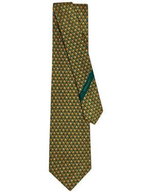 Ferragamo Krawatte Mit Grafischem Print - Grün