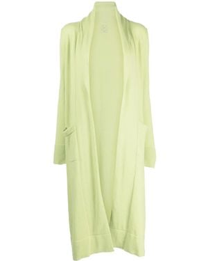 Teddy Cashmere Venzia Open-Front Cashmere Cardigan - Yellow