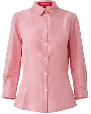 Carolina Herrera Buttoned Taffeta Shirt - Pink