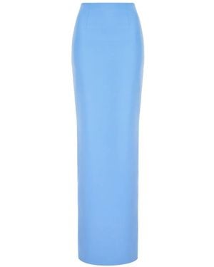 V:PM ATELIER Demi Slit-Detail Maxi Skirt - Blue