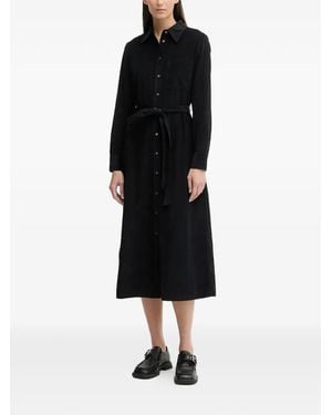 Marc O' Polo Belt Collared Midi Dress - Black