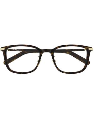 MONT BLANC EYEWEAR Occhiali Rettangolari Tartarugati - Nero
