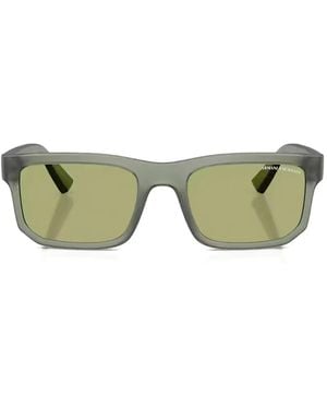 ARMANI EXCHANGE Sonnenbrille Mit Eckigem Gestell - Grün