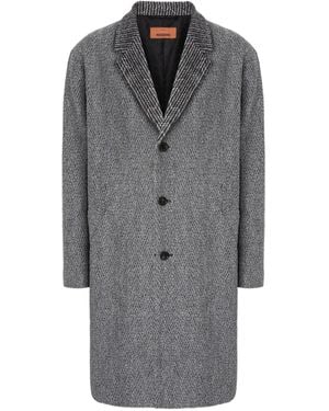 Missoni Mantel mit Fischgrätenmuster - Grau