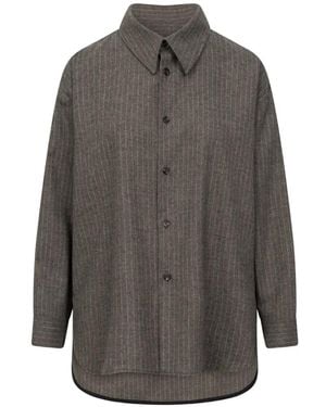 Rossi Camisa Siyan A Rayas Diplomáticas - Gris