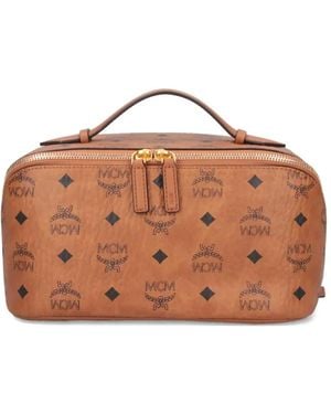 MCM Monogram Tote Bag - Brown