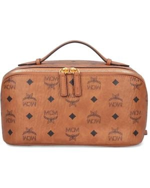MCM Shopper mit Monogramm - Braun