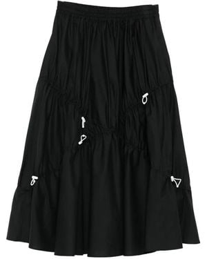 Moschino Gathered Tie Skirt - Black