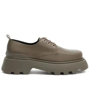 Ami Paris Mocasines Con Cordones - Marrón