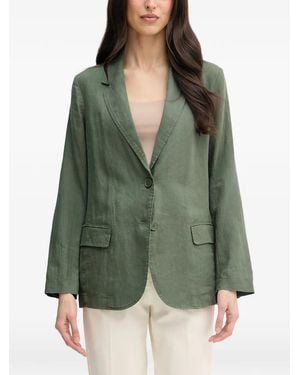 Benetton Notch-Lapel Button-Fastening Jacket - Green