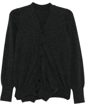 Yohji Yamamoto V-Neck Cardigan - Black