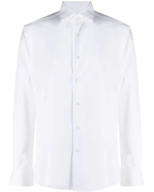 Xacus Long-Sleeve Poplin Shirt - White
