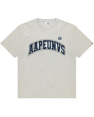 Aape By A Bathing Ape Aapeunvs College graphic-print T-shirt - Grau