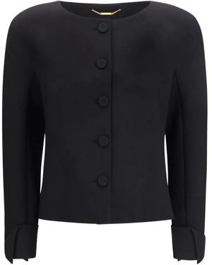 Chloé Collarless Fitted Jacket - Black