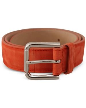Dolce & Gabbana Gürtel Aus Wildleder - Rot