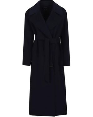 Weekend by Maxmara Jas Met Ceintuur - Blauw