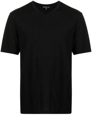 James Perse Lotus V-Neck T-Shirt - Black