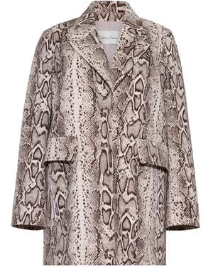 Cara Cara Romeo Snake-Print Blazer - White