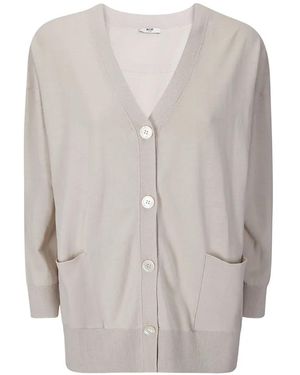 #MSM V-Neck Buttoned Cardigan - White