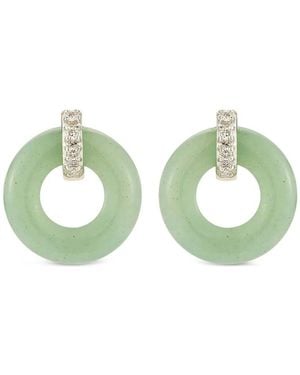 Mateo Hoop Earrings - Green