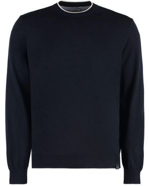 Paul & Shark Contrasting-Piping Wool Sweater - Blue