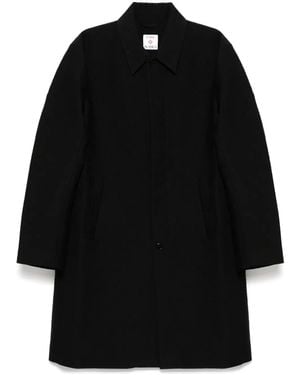 CASABLANCA Cappotto Con Effetto Jacquard - Nero