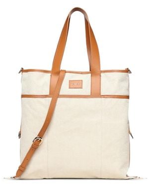BIASIA Panelled Tote Bag - Natural